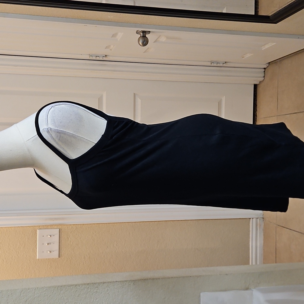 Wild Fable Black Scoop Back Ribbed Mini Bodycon Size Medium - Picture 7 of 10